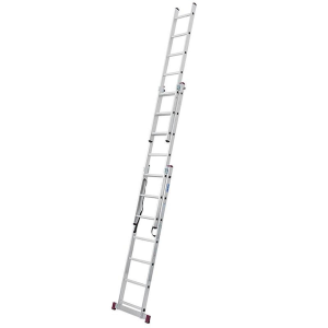 Escalera profesional de aluminio 3 tramos 3 x 10 peldaños