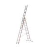 Escalera profesional de aluminio 3 tramos 3 x 14 peldaños