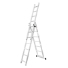Escalera profesional de aluminio 3 tramos 3 x 9 peldaños