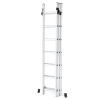 Escalera profesional de aluminio 3 tramos 3 x 7 peldaños