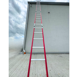 Escalera profesional de fibra de vidrio de 4x6 escalones