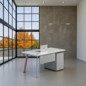 Escritorio de oficina con armario lateral diseño moderno y elegante calidad premium