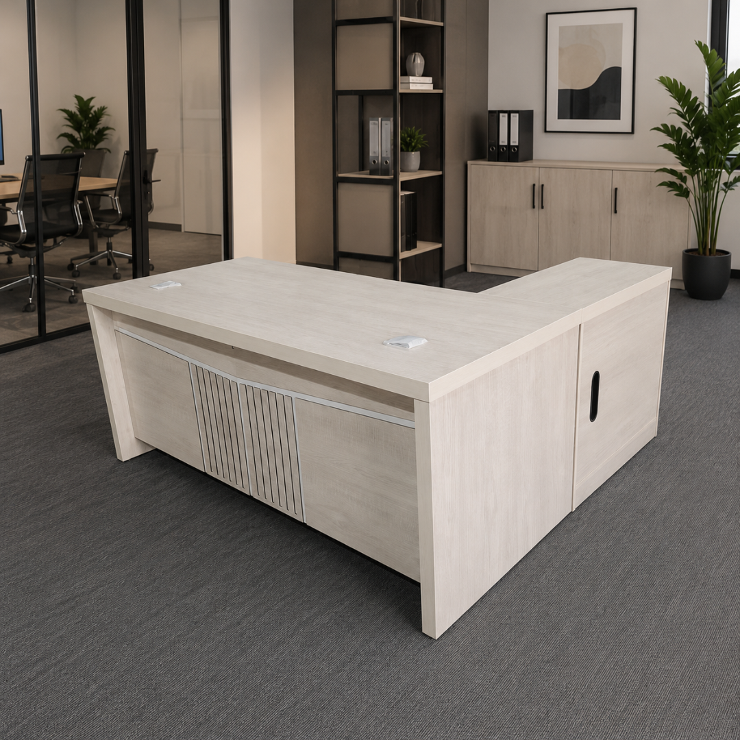 Escritorio directivo Valente con armario lateral móvil – dimensiones 1800x800x750 mm 1 Escritorio directivo Valente con armario lateral móvil – dimensiones 1800x800x750 mm