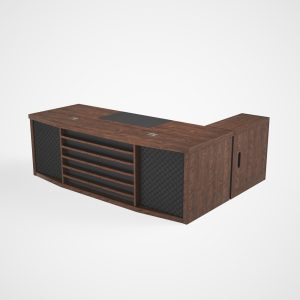 Escritorio ejecutivo con armario lateral móvil diseño moderno y elegante calidad premium