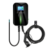 Estación de carga EV monofásica de 7kW con Bluetooth cable de 5m pantalla LCD protección RCD Tipo A + filtro de CC de 6mA