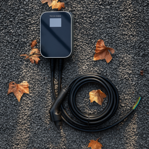 Estacion de carga para coches- 16 A 11 kW tipo 2 - cable de 5 metros con pantalla LCD trifasica