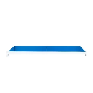 Estante adicional para estantería profesional 200 kg – larguero blanco estante azul