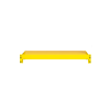 Estante adicional para estantería profesional 200KG – amarillo 1000x65mm