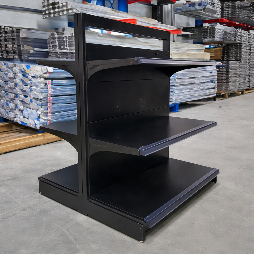 Estante doble de almacenamiento de acero para HORECA dimensiones 1200x1000x1600 mm 2