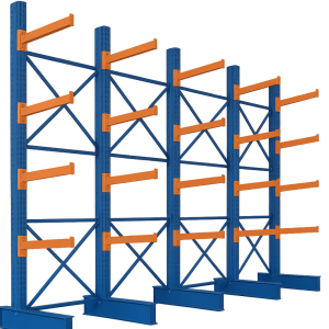 Estantería cantilever 5000 x 1200 x 3000 mm