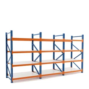 Estantería metálica galvanizada para almacenaje 5800x600x2000 3600 kg