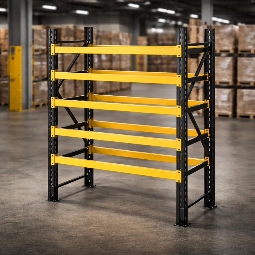 Estantería metálica profesional de almacenamiento 1070x600x2000 1000 kg – sin estantes 3