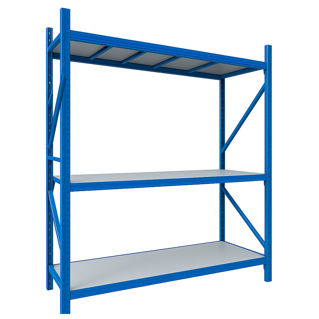 Estantería metálica profesional de almacenamiento 2500×600×2000 600 kg Estantería metálica profesional de almacenamiento 2500×600×2000 600 kg