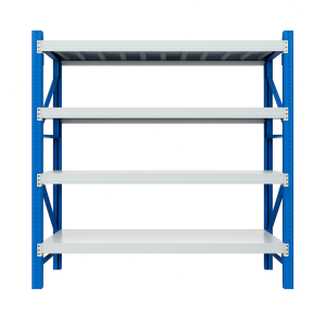 Estantería metálica profesional de almacenamiento 2500×600×2000 800 kg 4 niveles