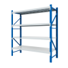 Estantería metálica profesional de almacenamiento 2500×600×2000 800 kg 4 niveles