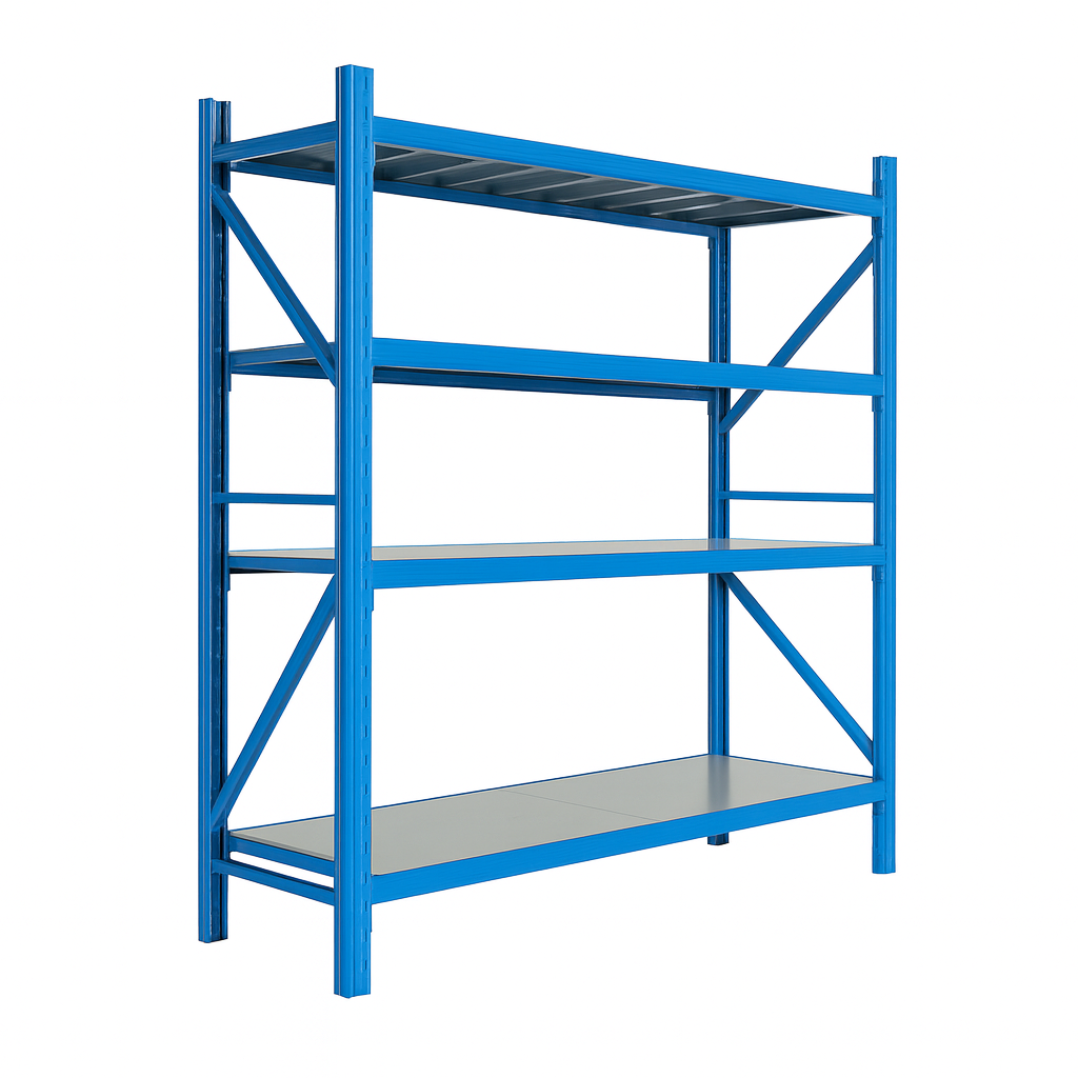 Estantería metálica profesional de almacenamiento 2500×600×2000 capacidad de carga 800 kg 4 niveles 1 Estantería metálica profesional de almacenamiento 2500×600×2000 capacidad de carga 800 kg 4 niveles