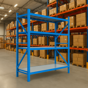 Estantería metálica profesional de almacenamiento 2500×600×2000 capacidad de carga 800 kg 4 niveles