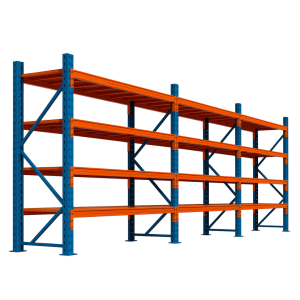 Estantería metálica profesional para almacenamiento 5800x600x2000 10800 kg