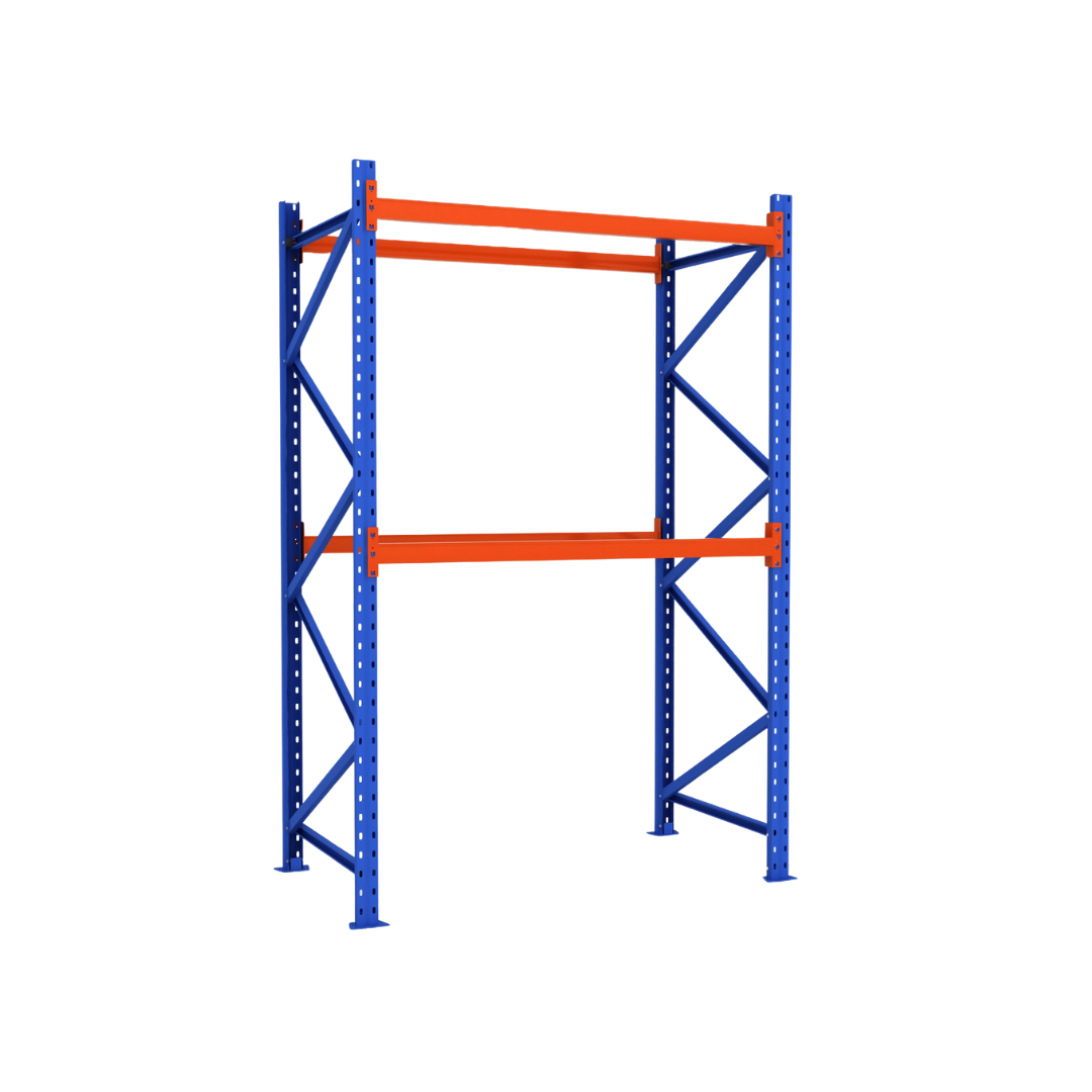 Estantería para palets 2880x1100x3500 – 3300 kg por nivel – 9 europalets 1 Estantería para palets 2880x1100x3500 - 3300 kg por nivel - 9 europalets