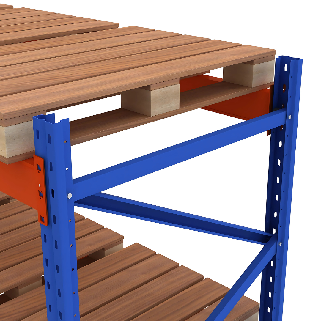 Estantería para palets 5670×1100 x 3500 3300 kg por nivel 18 europalets 2