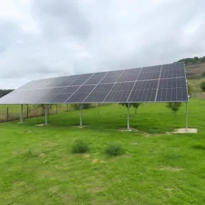 Estructura de acero para montaje de paneles fotovoltaicos ángulo ajustable-10 Kw