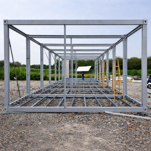 Estructura metálica para contenedor modular – acero de 23 mm – 5950 × 2500 × 2800 mm