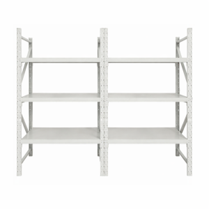 Extensión de estantería metálica profesional de almacenamiento 1000×600×2000 – capacidad de carga 600 kg – 3 niveles