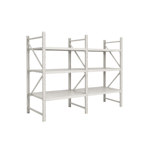 Extensión de estantería metálica profesional de almacenamiento 1000×600×2000 – capacidad de carga 600 kg – 3 niveles