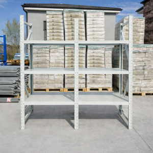 Extensión de estantería metálica profesional de almacenamiento 1000×600×2000 – capacidad de carga 600 kg – 3 niveles