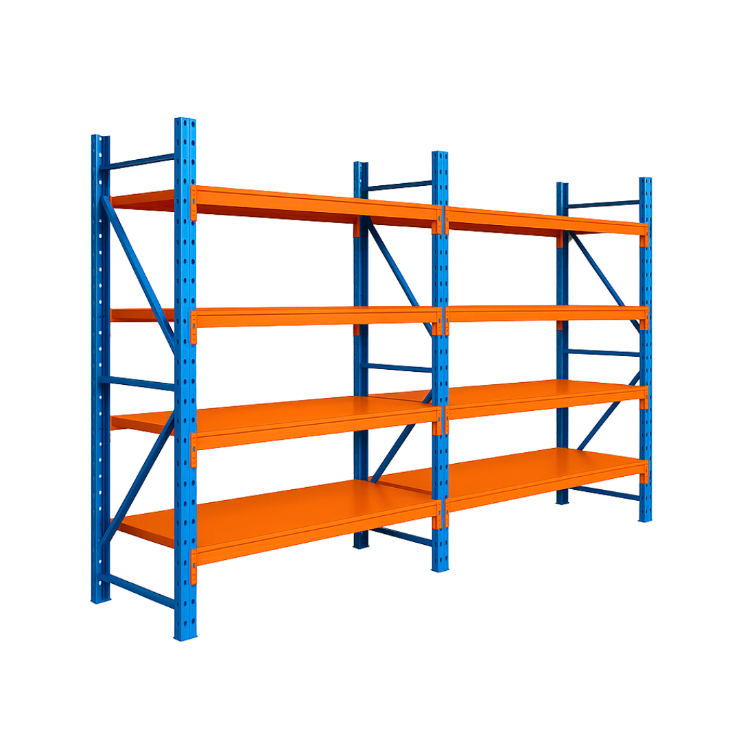 Extensión de estantería metálica profesional de almacenamiento 2000×2000×600 capacidad de carga 1200 kg 1 Extensión de estantería metálica profesional de almacenamiento 2000×2000×600 capacidad de carga 1200 kg