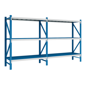 Extensión de estantería metálica profesional de almacenamiento 2500x600x2000 600 kg