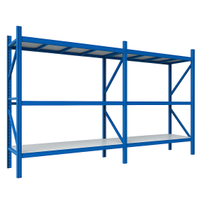 Extensión de estantería metálica profesional de almacenamiento 2500x600x2000 600 kg