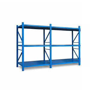 Extensión de estantería metálica profesional de almacenamiento 2500x600x2000 600 kg azul