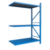 Extensión de estantería metálica profesional de almacenamiento 2500x600x2000 600 kg azul