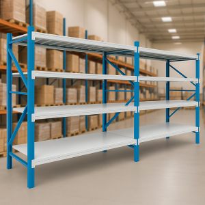 Extensión de estantería metálica profesional de almacenamiento 2500×600×2000 800 kg 4 niveles