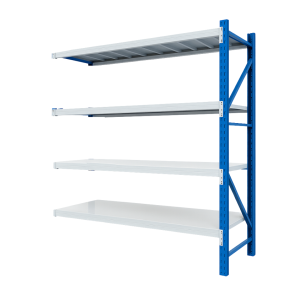 Extensión de estantería metálica profesional de almacenamiento 2500×600×2000 800 kg 4 niveles