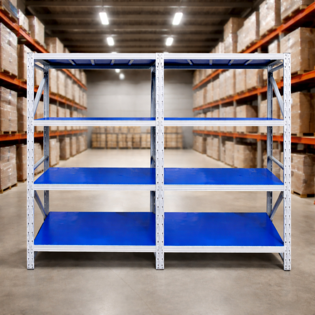Extensión de estantería profesional de almacenamiento 1000×600×2000 – 800 kg – 4 2 Extensión de estantería profesional de almacenamiento 1000×600×2000 – 800 kg – 4