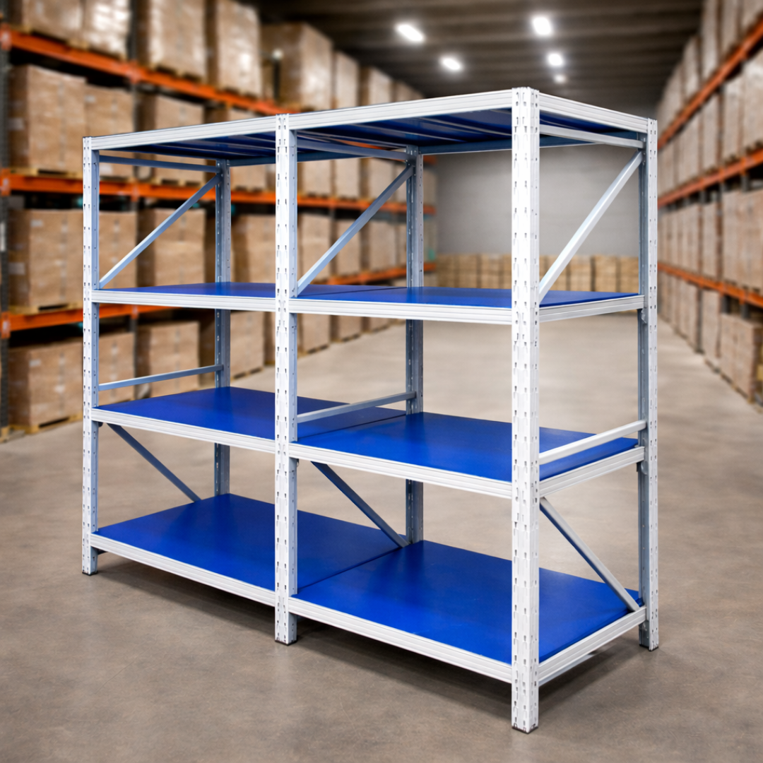 Extensión de estantería profesional de almacenamiento 1000×600×2000 – 800 kg – 4 3