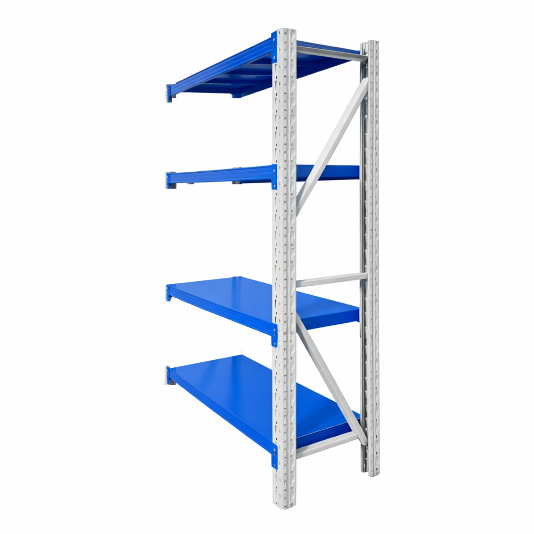 Extensión de estantería profesional de almacenamiento 1000×600×2000 – capacidad de carga 800 kg 1