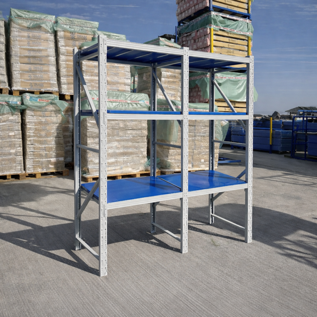 Extensión de estantería profesional de almacenamiento – 1000×600×2000 – capacidad de carga 600 kg – 3 niveles 2 Extensión de estantería profesional de almacenamiento – 1000×600×2000 – capacidad de carga 600 kg – 3 niveles