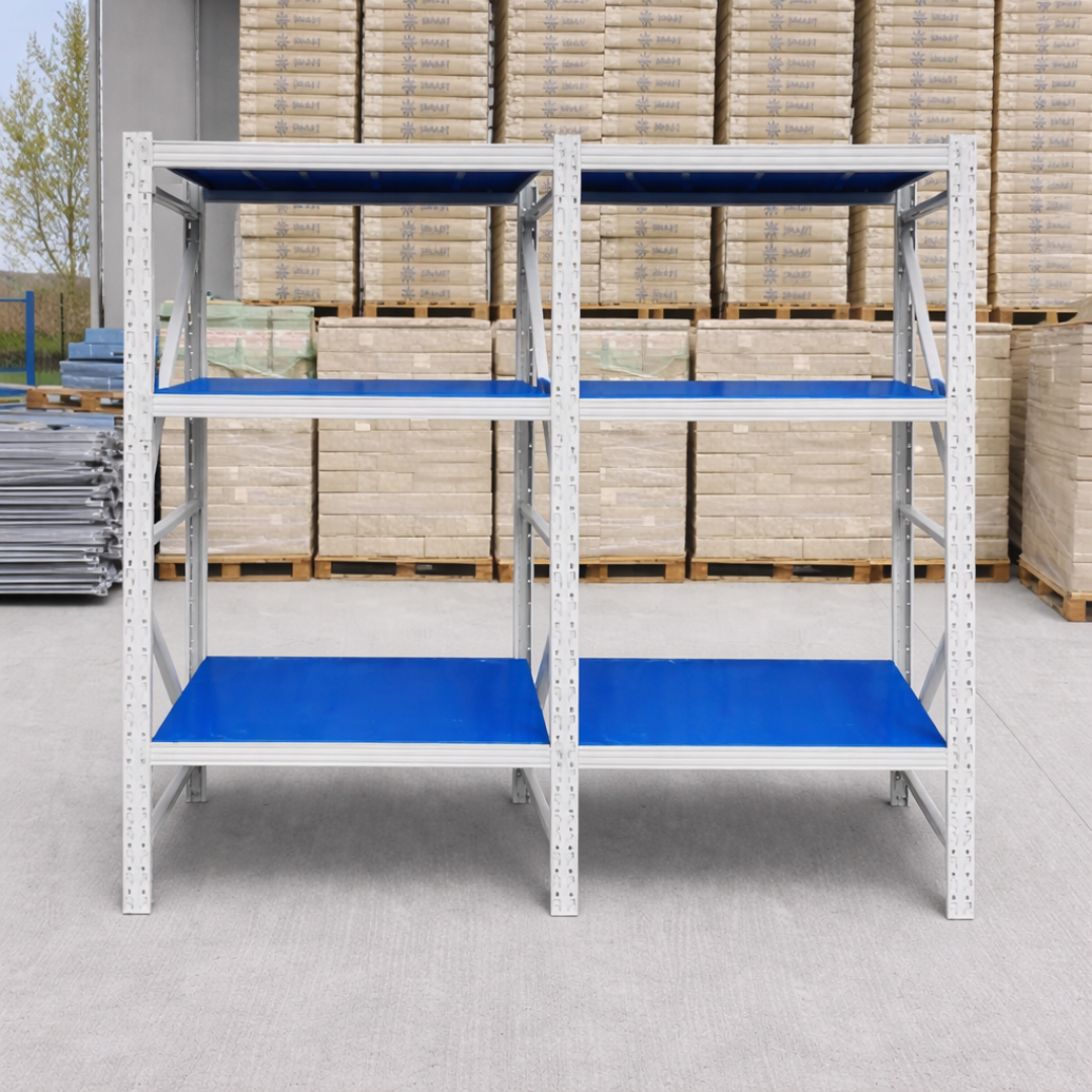 Extensión de estantería profesional de almacenamiento – 1000×600×2000 – capacidad de carga 600 kg – 3 niveles 3