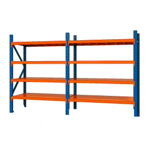 Extensión de estantería profesional de almacenamiento – 4 niveles 500 kg nivel – 2000×600×2500 capacidad total 2000 kg