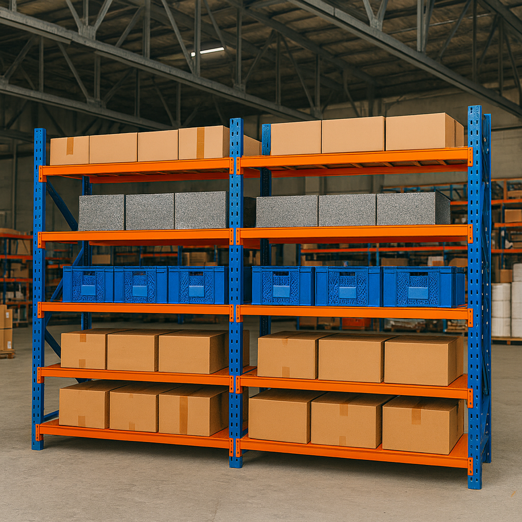 Extensión de estantería profesional de almacenamiento – 5 niveles 500 kg nivel – 2000×600×2500 capacidad total 2500 kg 1 Extensión de estantería profesional de almacenamiento – 5 niveles 500 kg nivel – 2000×600×2500 capacidad total 2500 kg