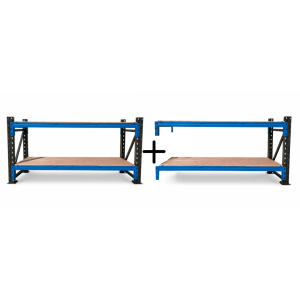 Extensión de mesa de trabajo industrial con contrachapado 2000x600x1000mm