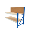 Extensión de mesa de trabajo industrial con panel de contrachapado