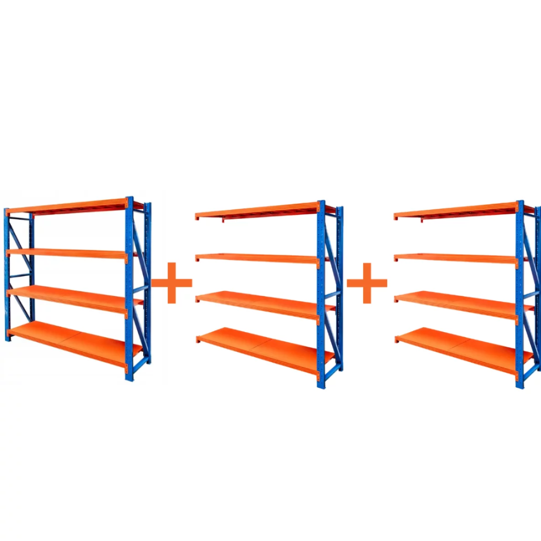 Extensión para estantería profesional de almacenamiento 1500x500x2000 – 400 kg 2
