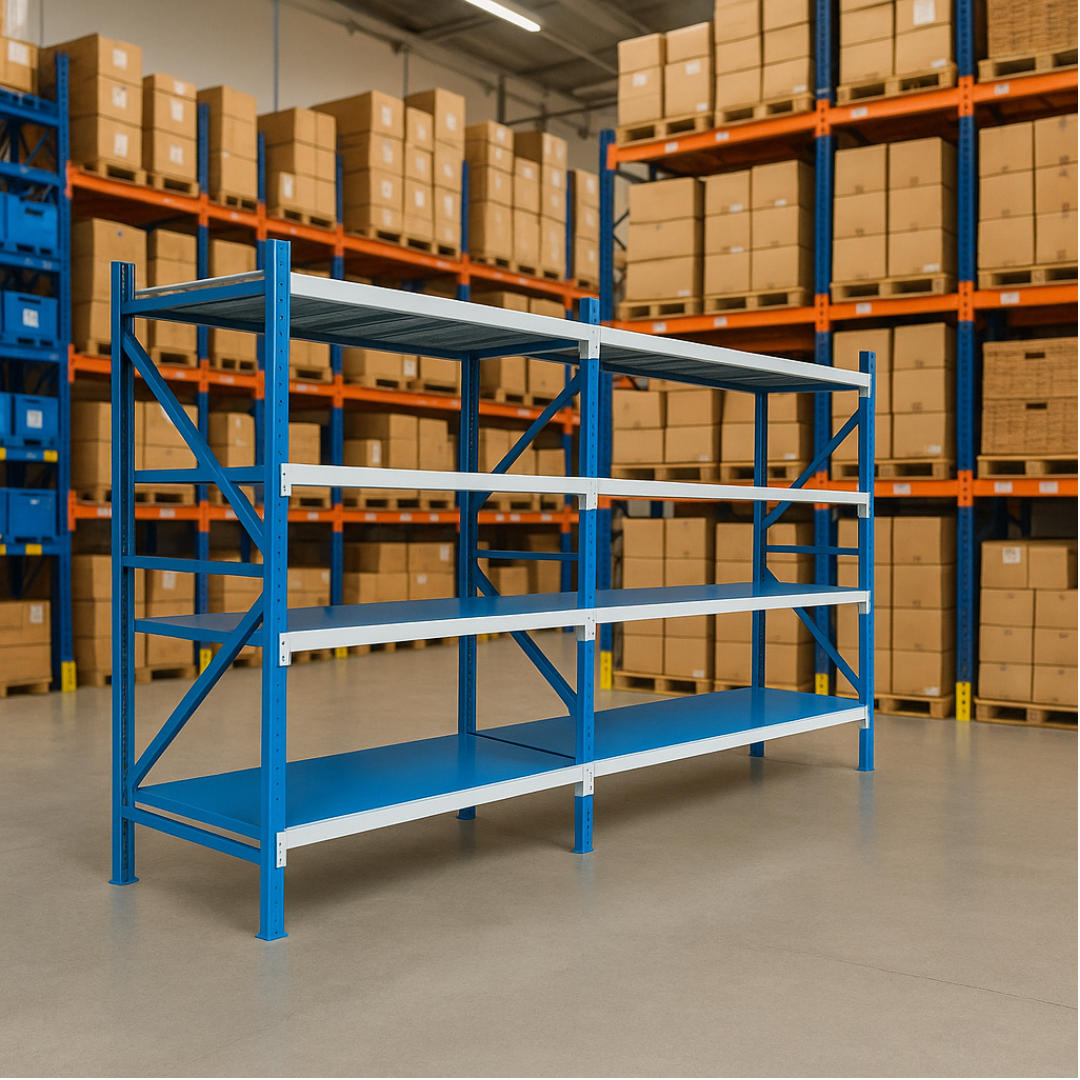 Extensión para estantería profesional de almacenamiento 2500x00x2000 800 kg 3 Extensión para estantería profesional de almacenamiento 2500x00x2000 800 kg
