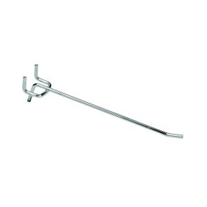 Gancho metalico sencillo para estanteria de almacenamiento longitud 200 mm