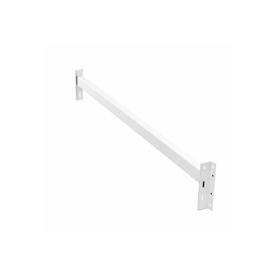 Larguero horizontal blanco para estantería profesional 200 kg Larguero horizontal blanco para estantería profesional 200 kg