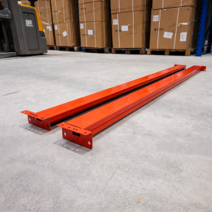 Larguero metálico naranja para estantería profesional – 1840x80x40x10 mm – 500 kg